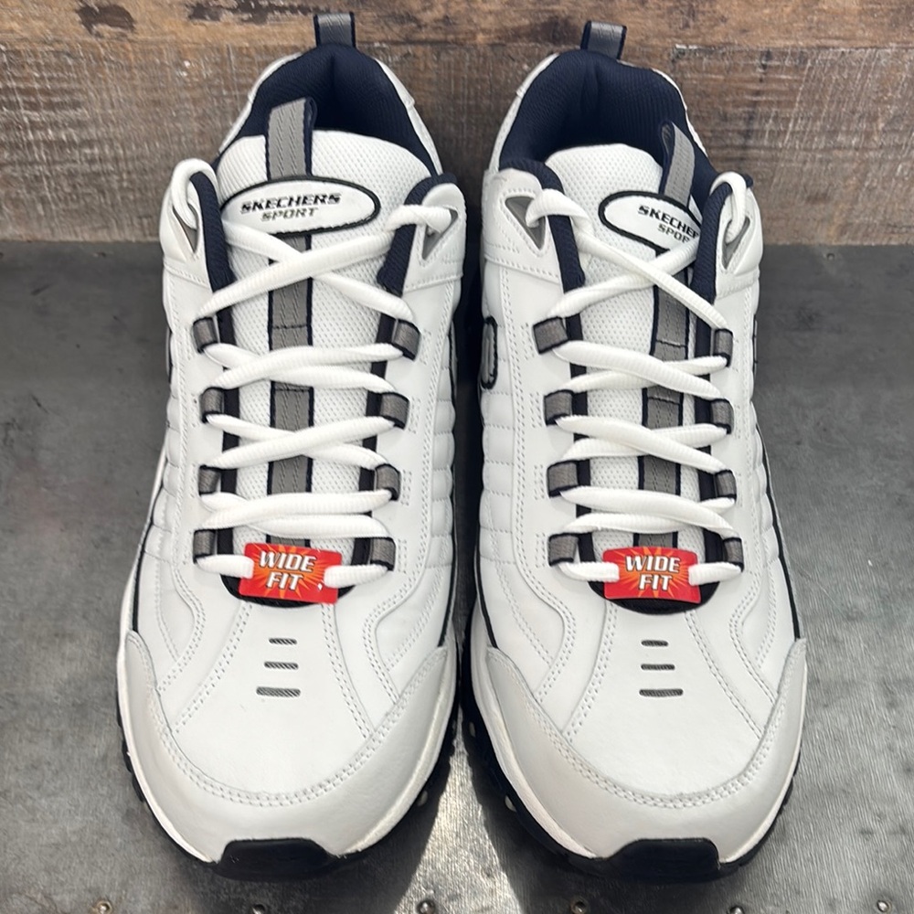 Skechers Sport “New” in box White and Black Sneakers size 14 wide